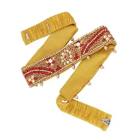 THANU'S CRAFT stretchable Cloth Vaddanam Kamarbandhani, Waist Belt,Belly Chain.