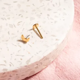 Tiny Moon Flatback Stud