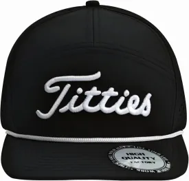 Tittiess Golf Hats Flat Bill for Men Women,Funny Titties Golf Gifts Baseball Cap for Adults Humor