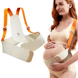 Upgranded Pregnancy Belly Band, Belly Support Belt for Pregnant Women with Adjustable Straps, Back Support, Waist Support Belt for Pregnancy (Large)