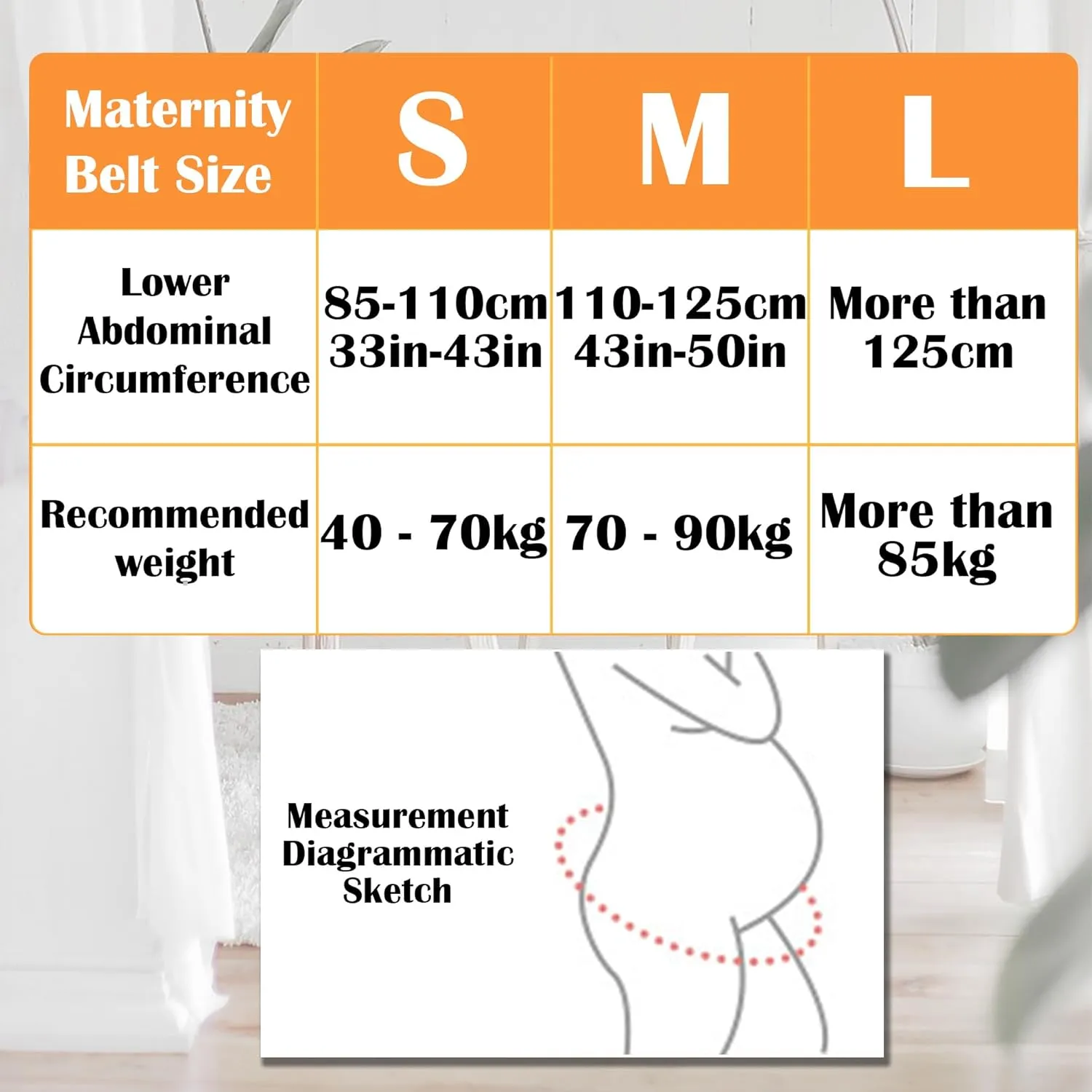 Upgranded Pregnancy Belly Band, Belly Support Belt for Pregnant Women with Adjustable Straps, Back Support, Waist Support Belt for Pregnancy (Large)