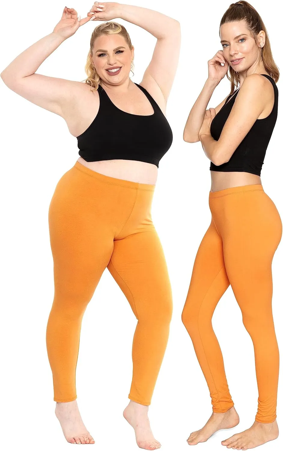 Women's and Plus Size Knee-Length and Ankle Length Leggings