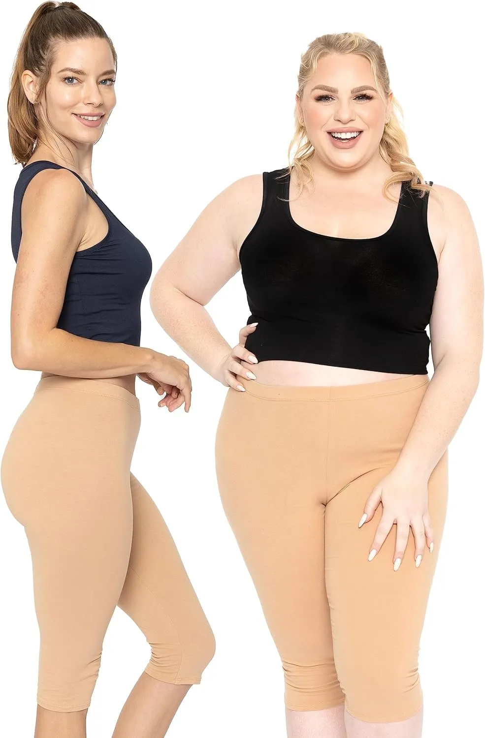 Women's and Plus Size Knee-Length and Ankle Length Leggings