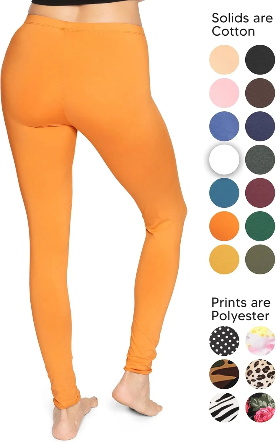 Women's and Plus Size Knee-Length and Ankle Length Leggings