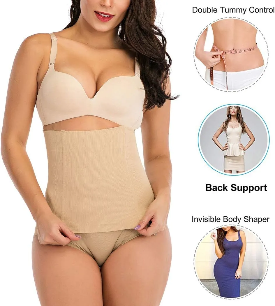 Womens Waist Trainer Corset Shapewear Tummy Control Waist Cincher Slim Body Shaper Postpartum Recovery Belt