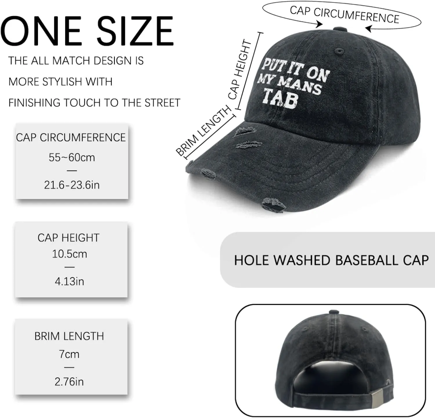Your Dad is My Cardio Hat for Womens Washed Distressed Baseball Cap Funny Washed Dad Hat Fitted
