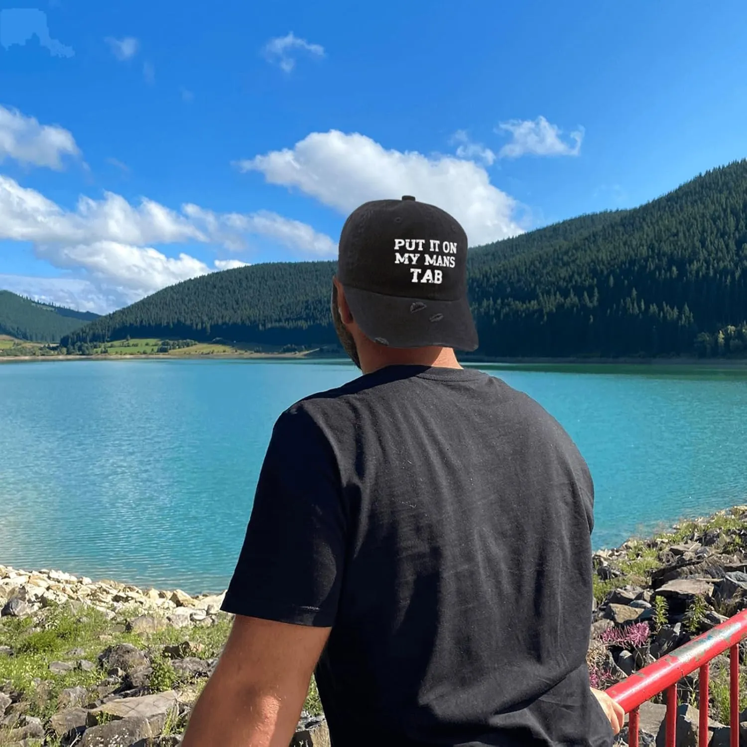 Your Dad is My Cardio Hat for Womens Washed Distressed Baseball Cap Funny Washed Dad Hat Fitted