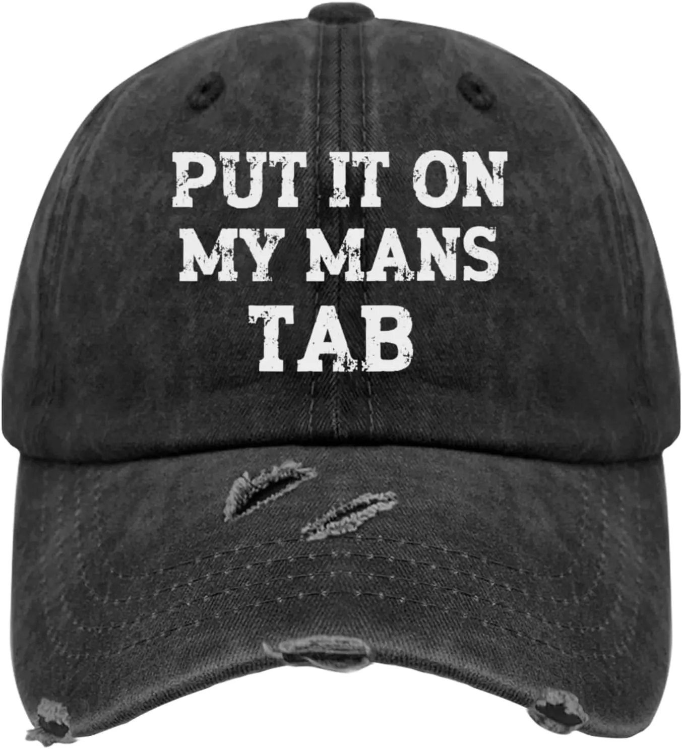 Your Dad is My Cardio Hat for Womens Washed Distressed Baseball Cap Funny Washed Dad Hat Fitted
